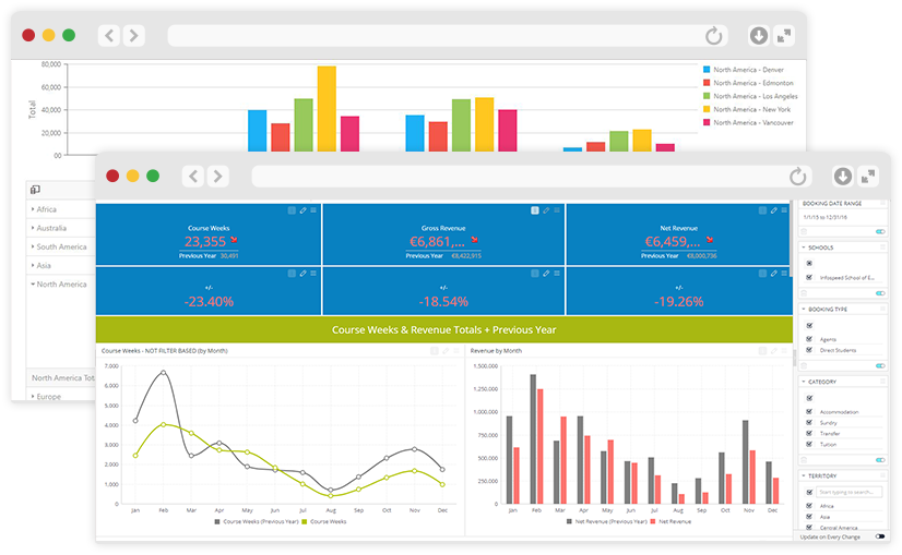 Class Systems application interface showing multiple modules